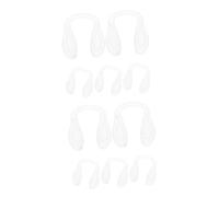 VALICLUD 2 Set Naselli in Silicone Naselli Di Ricambio Naselli Per Occhiali Bicchieri Cuscini Al Naso Per Occhiali Cuscinetti Al Naso in Silicone Per Occhiali Gel Di Silice 5 Pezzi*2