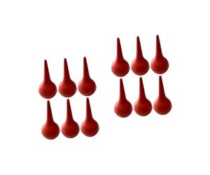 VALICLUD 2 Set Palla Di Pulizia Della Decerante Per Le Orecchie Bulbo Nasale Per Il Bulbo Auricolare Bulbo Per La Rimozione Del Cerume Gomma Da Cancellare Rosso 6 Pezzi*2