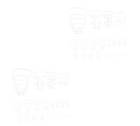 VALICLUD 2 Set Set Di Bottiglie Rete Per Appendere Bottiglia Portatile Rimovibile Con Rastrelliere Per Reti Saline Portaborraccia Sospeso Per Soluzione Salina Plastica Bianca 20 Pezzi*2