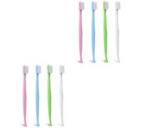 VALICLUD 2 Set Spazzolino A Doppia Testa Spazzolino Intercapedine Conico Spazzolino Denti Scovolini Dentali Spazzolino Interdentale Spazzola Di Fermo Pennello Inter-brace Setole 4 Pezzi * 2