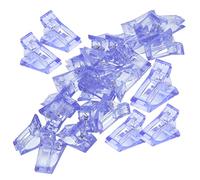 VALICLUD 20 Pezzi Clip per nail art clip per punte delle unghie a costruzione rapida fermaglio per unghie strumento di serraggio estensione porta punte per unghie AbS Blue