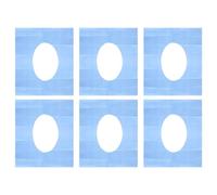 VALICLUD 20 Pezzi Copriwater Usa e Getta Blu Tappetino per Cuscino Portatile e Sanitario Protezione per Famiglia e Salute
