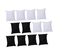 VALICLUD 20 pezzi Cuscini Espositore Bracciali e Orologi Nero e Bianco Supporto Morbido per Vetrine e Scatole Gioielli Cuscini Creativi per Braccialetti e Orologi per Negozi e Collezioni