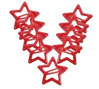 VALICLUD 20 pezzi Mollette per Capelli Forma di Stella in Metallo Rosse Clip Piccole e Leggere per Ragazze e Donne Accessori Moda Resistenti e Facili da Usare per Feste e Occasioni