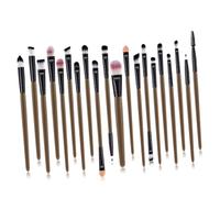 VALICLUD 20 pezzi Pennelli Occhi con Manico in Plastica Kit per Ombretto Eyeliner e Ciglia Spazzole Nylon per Trucco Naturale e Uniforme per Uso Quotidiano e Principianti Colori Grigio e