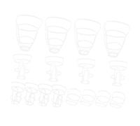 VALICLUD 20 Pezzi Rete Per Asta Porta Sacca Portatile Pz Accessorio Per Supporto Infusione in Plastica Manicotto Per Flacone Per Soluzione Fisiologica Coperchio Riutilizzabile Per Bottiglie