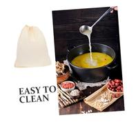 VALICLUD 20 Pezzi Sacchetti Filtranti per Spezie Riutilizzabili con Coulisse Sacchetti Mussola per Infusione Spezie e Zuppe Resistenti Al Calore per Cucinare e Filtrare e Stufati