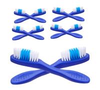 VALICLUD 20 Pezzi Spazzolino Antiautolesionismo Detenuto Dito Portatile Spazzolino Da Denti Con Impronta Digitale Spazzolino Da Denti Della Prigione Sicurezza Mini Nylon Blue