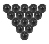 VALICLUD 20 Pezzi Tappi Copridado M8 in Plastica Nera, Coperture Protettive a Cupola per Dadi e Bulloni Esagonali, Isolanti e Resistenti per Uso Industriale e Sicurezza Sul Lavoro