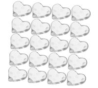 VALICLUD 20pezzi Pz Espositore Per Unghie Trasparente Forma Di Cuore Schede Colorate Per Mostrare Smalti Art Per Saloni e Uso Domestico