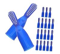 VALICLUD 20pezzi Spazzolino Da Dente Mini Portatile Da Carcere Copertura Per Dita Setole Morbide Spazzolino Da Dente Compatto Per Viaggio e Casa