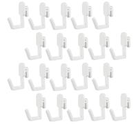 VALICLUD 24 Pezzi Ganci per Pannelli Forati in Plastica, Ganci a Forma di J per Organizzatore Utensili, per Cucina e Cantina, Accessori per Pannello Portaoggetti