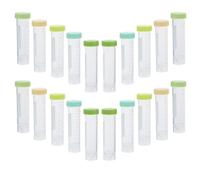 VALICLUD 25 Pezzi Provette da Centrifuga in Plastica con Tappi a Vite, 50 Ml/1,7 Oz, Autoportanti, Coniche, Graduate, Gialle, per Procedure di Centrifugazione ed Esperimenti Biologici