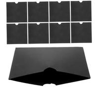 VALICLUD 25 Pezzi Sacchetti in Carta Kraft per CD e Dvd Custodie Vuote Nero Confezione Buste per Imballaggio Spazio Salvaspazio e Accesso Comodo per Uso Scolastico e Aziendale