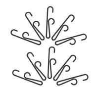 VALICLUD 280 Pezzi Gancio Plastica per Calzini Nero Supporto Espositivo e Resistente all Olio per Negozio Organizzazione Casa e Carrello Spesa