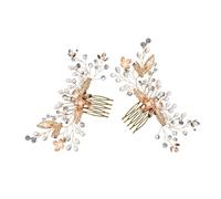 VALICLUD 2pcs Flower Girl Chieno Cristallino Crystal Elegant Wedding Hair Accessori Ragazze Per Decorativi Per Per Clip Copricapo Multifunzionale Copricapo