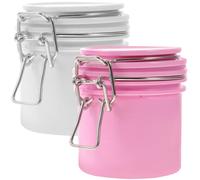 VALICLUD 2pezzi Barattolo Per Conservazione Colla Ciglia Contenitore Ermético Per Colla Extension Ciglia Organizzatore Forniture Trucco