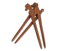 VALICLUD 2pezzi Bastoncini Per Capelli in Legno Stile Cinese Incisione Artistica Dello Zodiaco Cinese Per Acconciature Raccolte Per Donne Festa Di Stagione