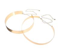 VALICLUD 2pezzi Cintura Vintage Metallo Per Donna Da Design Versatile Per e Gonne Flessibile e Confortevole Accessorio Elegante Per Cerimonie e Occasioni Speciali