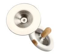 VALICLUD 2pezzi Cymbali Dito Legno Per Ragazzo Ragazza Strumento Musicale Portatile Per Danza e Percussione Manici Facili Da Impugnare Per Piccoli Musicisti e Attività Musicali