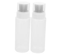 VALICLUD 2pezzi Dispenser Olio Con Pennello Silicone Per Trasparente Per Cucina e Bbq Dosatore Per Salsa e Condimenti Con Misurazioni Visibili