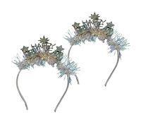 VALICLUD 2pezzi Fascia per Capelli di Capodanno Lettere Cerchietto per Capelli Stelle Accessori per Foto Decorazioni alla Moda Flessibile per Tutte le Età