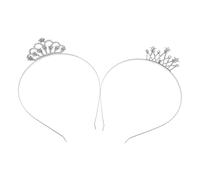 VALICLUD 2pezzi Fascia per Capelli Diadema e Strass Corona di Cristallo per Bambine Accessori per Capelli Motivi Stelle e Farfalle Regolabile per Diverse di Testa per Spettacoli Teatrali