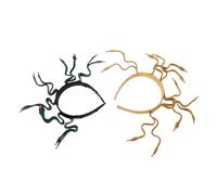 VALICLUD 2pezzi Fascia per Capelli Serpente Verde Scuro Oro Terroso Copricapo Medusa Corona per Capelli Donna per Halloween Carnevale Travestimenti Cosplay Festa Accessori Egiziani