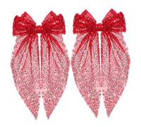 VALICLUD 2pezzi Fermaglio Per Capelli Paillettes Grande Per Cheerleader Clip Per Capelli Glitterata Scintillante Donna Ragazza