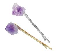 VALICLUD 2pezzi Forcine Per Capelli Pietre Di Cristallo Per Donna Accessori Per Capelli Metallici Fermagli Per Spessi Decorazioni Per Per Intrecci e Code Di Cavallo