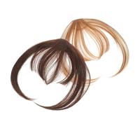 VALICLUD 2pezzi Frangia Clip Finta Extension Con Frangia Clip Parrucchino Con Accessori Per Posticci Per Look Naturale