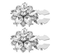 VALICLUD 2pezzi Gemelli Strass per Camicia Donna Decorazione Elegante Forma di Fiore in Lega Adatti Camicie da Smoking e Eleganti Accessorio che Cattura Attenzione per Ogni Occasione