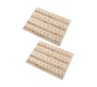 VALICLUD 2pezzi Lavagna Didattica in Legno Per Apprendimento Del Braille Con Punti Intagliati Strumento Educativo Per Non Vedenti Adatto Tutte Le Età e Abilità