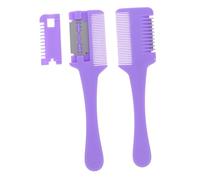 VALICLUD 2pezzi Pettine per Taglio di Capelli da Rasoio per Rifinitura Forbice per Taglio Doppio Lato Pettine per Sfoltire i Capelli Fai da Te Strumento per Tagliare i Sottili