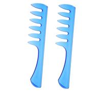 VALICLUD 2pezzi Petto Denti Larghi Retrò Per Uomo Strumento Per Styling Dei Capelli Per Salone e Uso Domestico Pettini in Plastica Per Cura Dei Capelli Spessi e Ricci