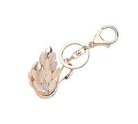 VALICLUD 2pezzi Portachiavi Forma Di Cigno Strass Per Borse Ciondolo Decorativo Elegante Per Donne Unico e Raffinato Per Amiche e Familiari