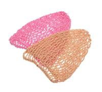 VALICLUD 2pezzi Retina Per Capelli All Uncinetto Semplice Retine Elastiche Per Cura Dei Capelli Da Donna Copricapo Comodo Per Dormire e Faccende Domestiche