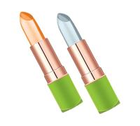 VALICLUD 2pezzi Rossetto All Aloe Lunga Tenuta Balsamo Per Labbra Cambia Colore e Temperatura Di Rossetto Cosmetico Idratante e Riparatore