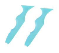 VALICLUD 2pezzi Silicone Eyeliner Stencil Tool For Makeup Multi-angle Applicator For Drawing Eyeliner And Measuring Lip Makeup