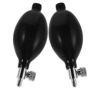 VALICLUD 2pezzi Sostituzione della Gonfiabile della Pompa Aria per Sfigmomanometro Valvola di Rilascio in Rame Palla in Lattice da Adatta per Misuratore e Pompe Gonfiabili