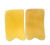 VALICLUD 2pezzi Strumento Per Massaggio Raschiante in Corno Bue Piastra Quadrata Per Easy to Clean Antistatico Superfice Ultra Liscia Adatto Per Collo Schiena e Piedi