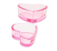 VALICLUD 2pezzi Tazza in Vetro Trasparente Per Unghie Per Liquidi in Acrilico Per Nail Art Accessorio Per Salone e Domestico