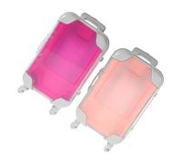 VALICLUD 2pezzi Valigia Piccola Trucco Da Viaggio Design Trolley e Materiale Resistente All Usura Custodia Portatile Per Pennelli e Accessori Di Bellezza Per Uso Quotidiano