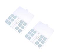 VALICLUD 2sets Porta Trasparente Contenitore Portatile Per Multiple Organizer Doppia Protezione e Ribaltabile