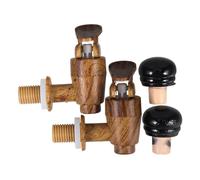VALICLUD 2sets Rubinetti Per Botti Vino e Tappi Ermetici Accessori Compatibili Per Vino e Design Vintage Per Mantenere La