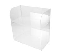 VALICLUD 2strato Organizer Acrilico Trasparente Per Cosmetici e Beauty Design Minimalista Strati Per Vanity e Scrivania Contenitore Multifunzione Per Makeup e Accessori Massimizza Lo Spazio