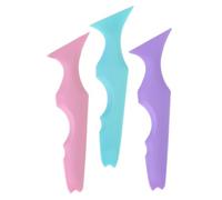 VALICLUD 3 Pezzi Aiuto di bellezza Strumento per il trucco degli occhi sopracciglio Eye Lner fronte stencil eyeliner riutilizzabile multiuso applicatore di eyeliner Bellezza in silicone