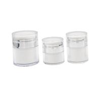 VALICLUD 3 pezzi Barattoli Cosmetici Doppio da Viaggio Contenitori Resistenti Perdite per Lozioni Vasetti Eleganti e Pratici per Uso Quotidiano e Trasferte