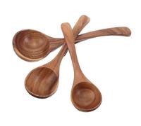 VALICLUD 3 Pezzi Cucchiai da Zuppa con Gancio con Lungo Ergonomico per Servire Mescolare e Conservare Facilmente Utensili Antiscivolo per Minestre e Ramen