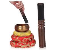 VALICLUD 3 pezzi Cuscini per Campane Tibetane Antiscivolo con Mazzuolo per Meditazione Yoga e Preghiera Buddhista Colore Casuale Colore Casuale